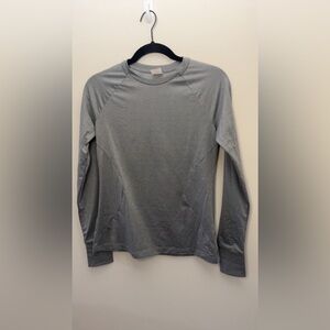 Grey Athletic Long Sleeve Tee